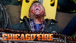 Download lagu Man Gets Trapped in a Wood Chipper | Chicago Fire mp3