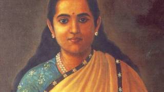 Portrait of a lady in an Ivory Saree by Raja Ravi Varma