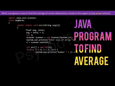 Program In Java To Find Average Marks Obtained Using Array Method Taking User Input From Console