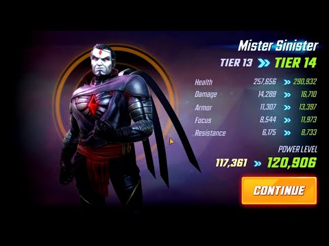 Tier 14 Mr. Sinister with 7 Red stars!!