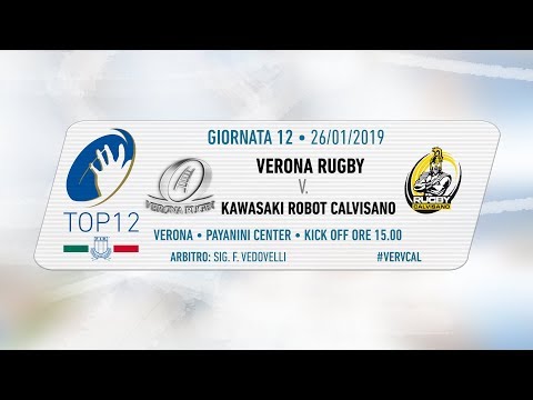 TOP12 2018/19, Giornata 12 - Verona Rugby v Kawasaki Robot Calvisano