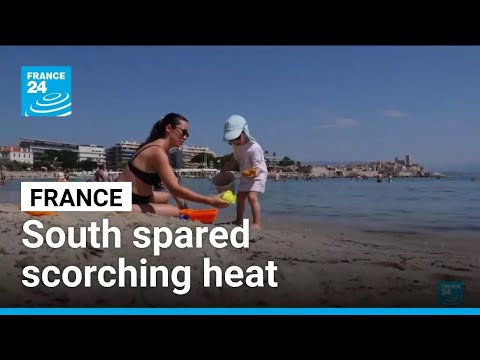 French riviera spared from scorching heatwave