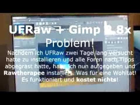 comment installer ufraw avec gimp