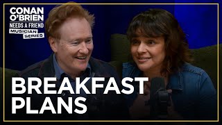 Conan Invites Norah Jones To Breakfast | Conan O'Brien Needs A Friend