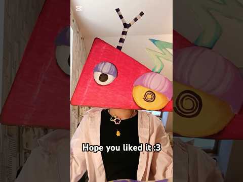 Making Zooble mask #tadc #art #zooble #theamazingdigitalcircus6 #cosplay #gangle #drawingzooble