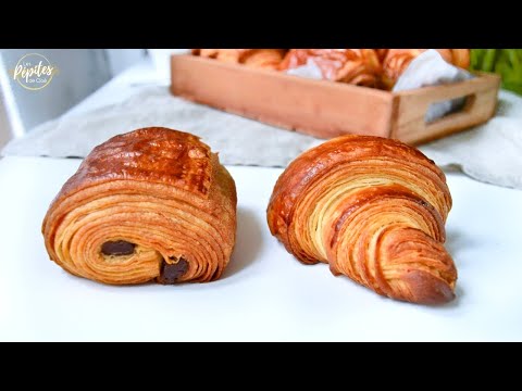 Pâte levée feuilletée | Pains au chocolat et Croissants
