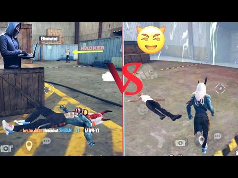 free fire hacker vs shibam gaming - like white444