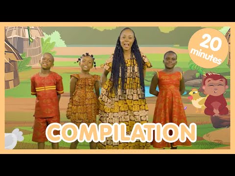 🌴 Compilation de comptine africaine pour enfants - Les amis de Boubi S1 🐒