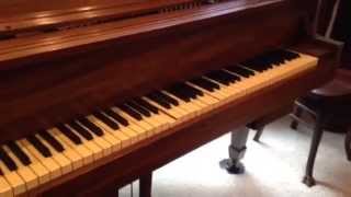 "Happy days are here again" on baby grand fitted with vintage PIANOCORDER player piano system