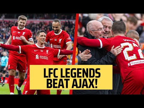 Liverpool Legends beat Ajax at Anfield - Full Time Scenes