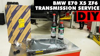 BMW E70 X5 ZF 6HP Transmission Service | ECS DIY