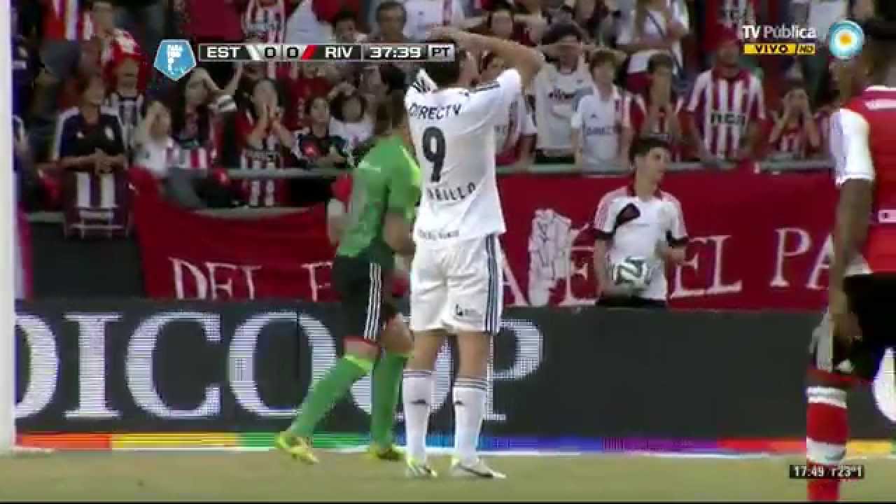 Chichizola ataja el penal de Carrillo. Estudiantes 0 - River 0 | Torneo Final 2014 - Fecha 14