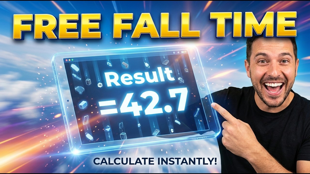 Free Fall Time Interactive Calculator