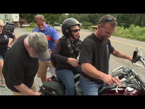 Video: Grandma beats cancer, goes for a ride on a Harley