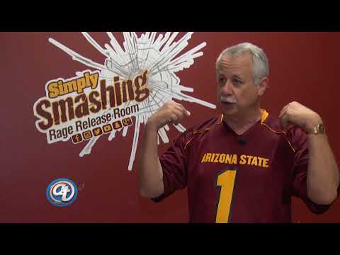 Telemundo at Simply Smashing Rage Room in Tempe