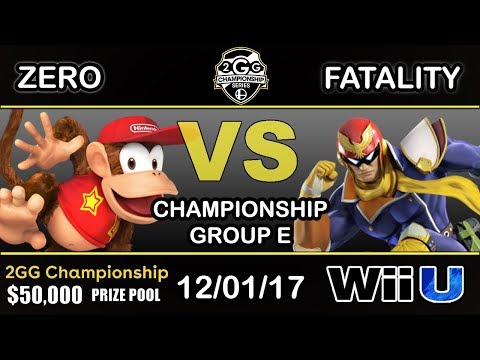 2GGC - TSM | ZeRo (Diddy Kong) Vs. YP | Fatality (Captain Falcon) Group E - Championship