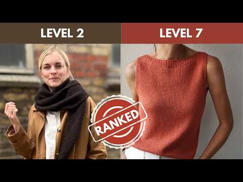 Ranking Popular Knitting Patterns from Easiest to Hardest