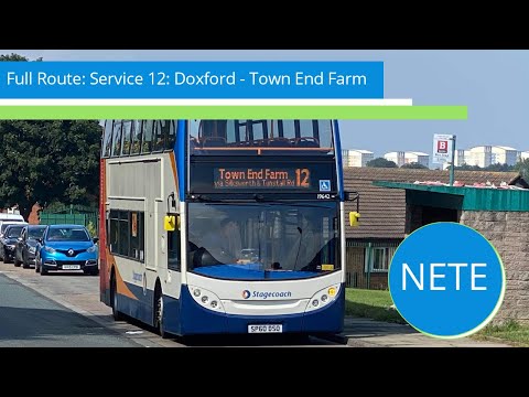 Stagecoach Sunderland E400 19642(SP60 DSO) Full Route 12 Doxford Park-Town End Farm
