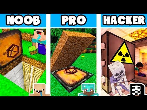 Minecraft Battle: SECRET BASE in Minecraft CHALLENGE - NOOB vs PRO vs HACKER gegen GOTT ~ Animation