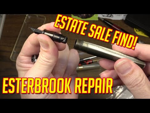 1950 Esterbrook J Series Double Jewel Fountain Pen Restoration & Nib Re-Grind - ESTATE SALE FIND