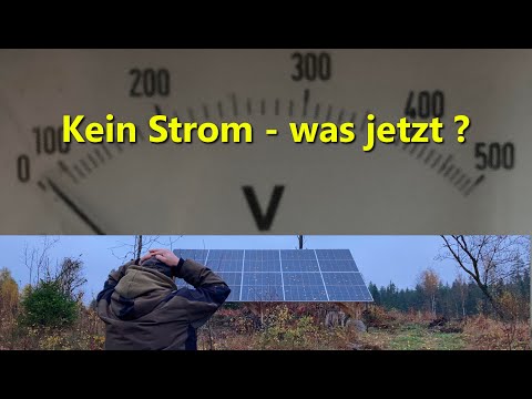 Kein Strom - Panne bei der Eigenstromversorgung