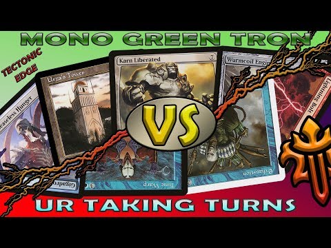 Mono Green Tron VS UR Taking Turns: Red Blue Modern Match Ups