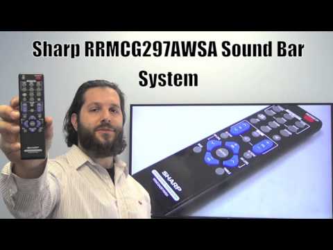 SHARP RRMCGA297AWSA Sound Bar System Sound Bar Remote Control