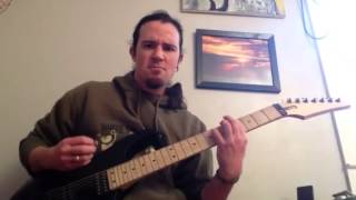 Meshuggah Neurotica Chaosphere guitar cover! Dimarzio Blaze DP702 Boosted EVH 5150 III