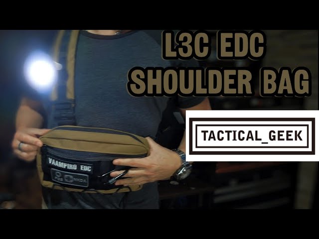 Vídeo relacionado con TACTICAL_GEEK Cache L2 EDC Sling Bag, Organizador de Bolso de Hombro de Nylon CORDURA, Cremallera YKK EDC Molle Bag, Mochila Táctica, Mochila de Hombro para el Transporte Diario de Senderismo, Verde