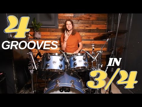 Four Awesome 3/4 Drum Grooves | Vinnie Colaiuta