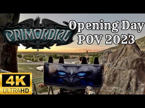 PRIMORDIAL  Opening day! At Lagoon Park, 4K Go Pro Hero 12 POV at Sunset.  #lagoonpark #primordial