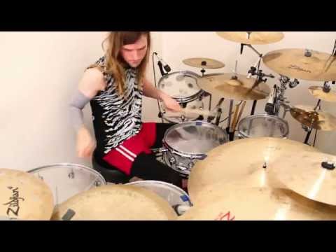 Drum Freestyle Mash-Up 5 - Syncopated/Rudiment Hat Grooving in 7/4, 15/4, Odd Grouping Linear Licks