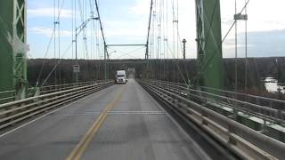 preview picture of video 'Driving a truck over the Thousand Islands Bridges'