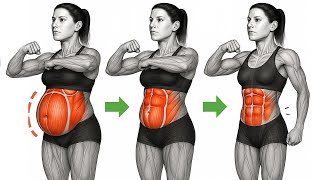 ➜ 10 Minute Standing Belly Fat Workout | Burn Stubborn Fat Fast For Flat Tummy & Small Waist At Home