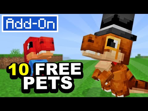 PET T-REX ADDED TO YOUR Minecraft Survival Worlds Xbox, Playstation, Switch, Mobile, PC