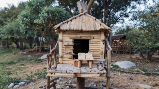 Treehouse Tutorial for Beginners | Step-by-Step Wooden Cabin Build