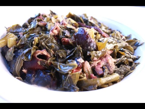 Collard Greens and Ham Hocks made in the Slow Cooker !...