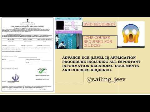 ADVANCE DC ENDORSEMENT APPLICATION PROCEDURE LEVEL II DANGEROUS CARGO ENDORSEMENT OIL/ CHEMICAL/ GAS