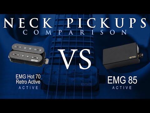 EMG HOT 70 RETRO ACTIVE vs EMG 85 - Active Neck Pickup Guitar Tone Comparison Demo