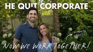 My husband quit his job to work with me. Here’s how it’s going.