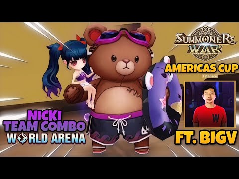 Nicki Team Combo in World Arena Ep. 2 - Summoners War
