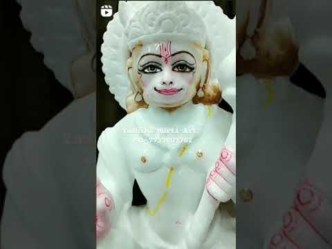 Marble shri hanuman ji moorti, for worship, size: 12 inch to...