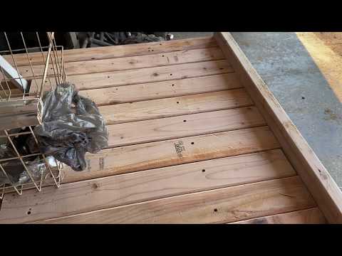 Part of a video titled How To Build A DIY Wood Golf Cart Cargo Bed - YouTube
