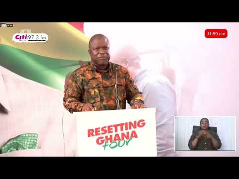 Volta Regional Minister James Gunu Highlights Achievements During Mahama’s Resetting Ghana Tour