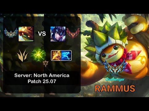 Rammus Jungle vs Sejuani - NA Challenger - Patch 25.07