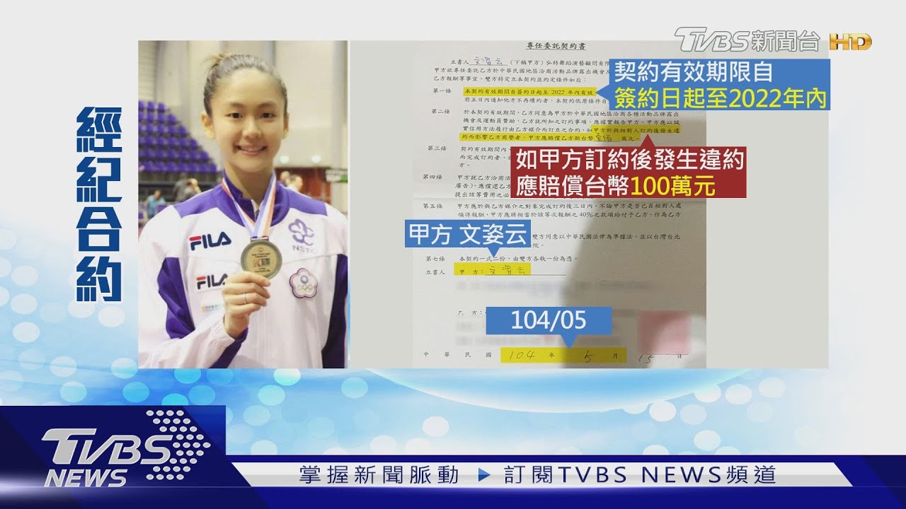 翻臉!控文姿云「片面解約」 前經紀人提告