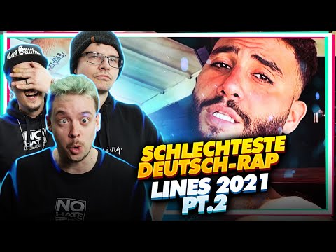DEUTSCHE WORTKUNST! Die schlechtesten Deutschrap-Lines 2021 (2/2) | Reaktion