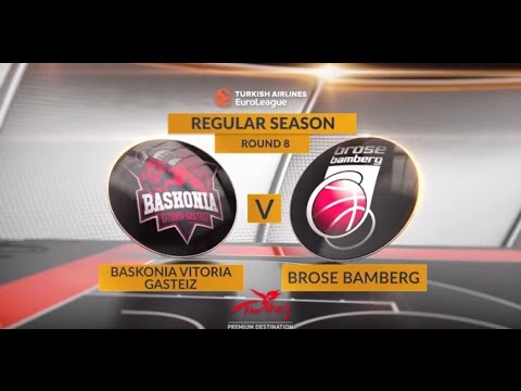 EuroLeague Highlights RS Round 8: Baskonia Vitoria Gasteiz 81-74 Brose Bamberg