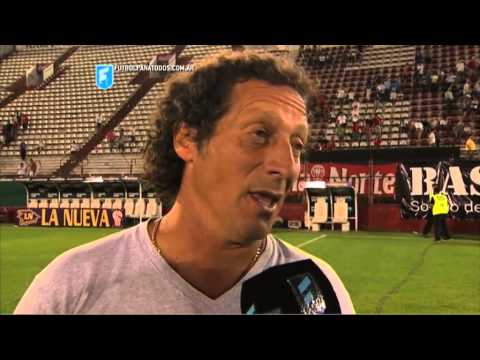 Troglio: "Estoy entero para seguir trabajando". Huracán 1 - Gimnasia LP 1. 2015. Fecha 4. FPT