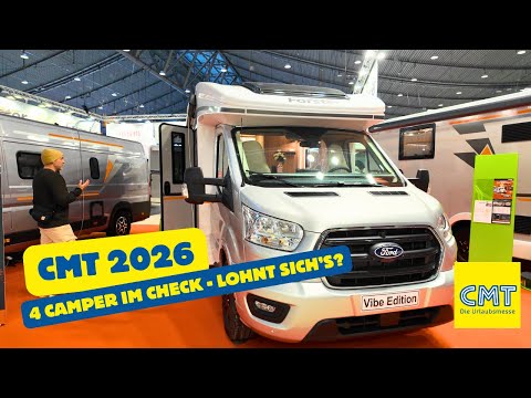CMT 2026: Benimar, Forster, Eura & Knaus – 4 Camper im Überblick! Neue & bewährte Grundrisse